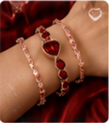 Ruby Red Heart Set