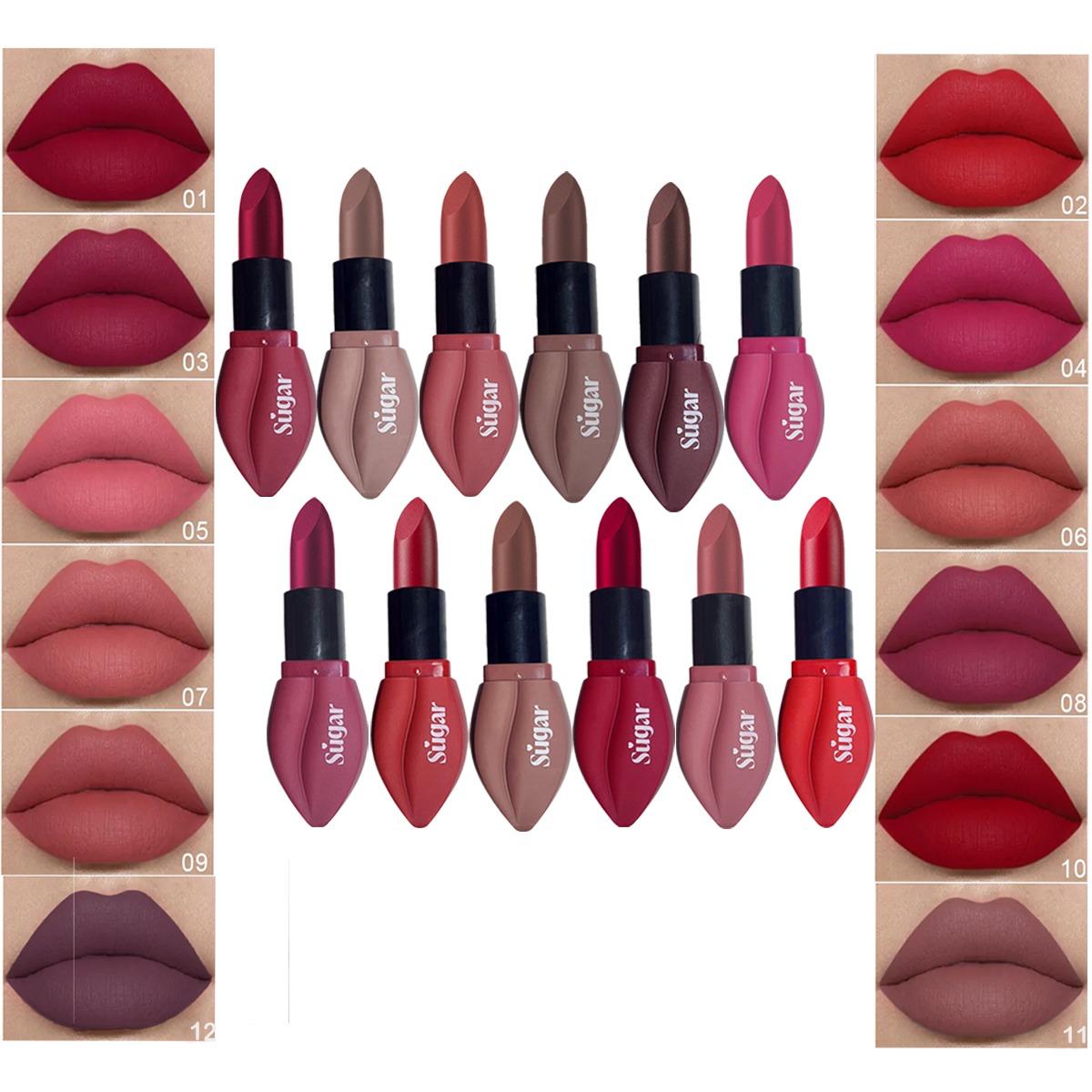 10 Colors Waterproof Long Lasting Matte Lipstick Makeup - Uai Collection