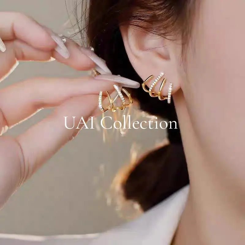 Elegant Hoop Earrings - Uai Collection