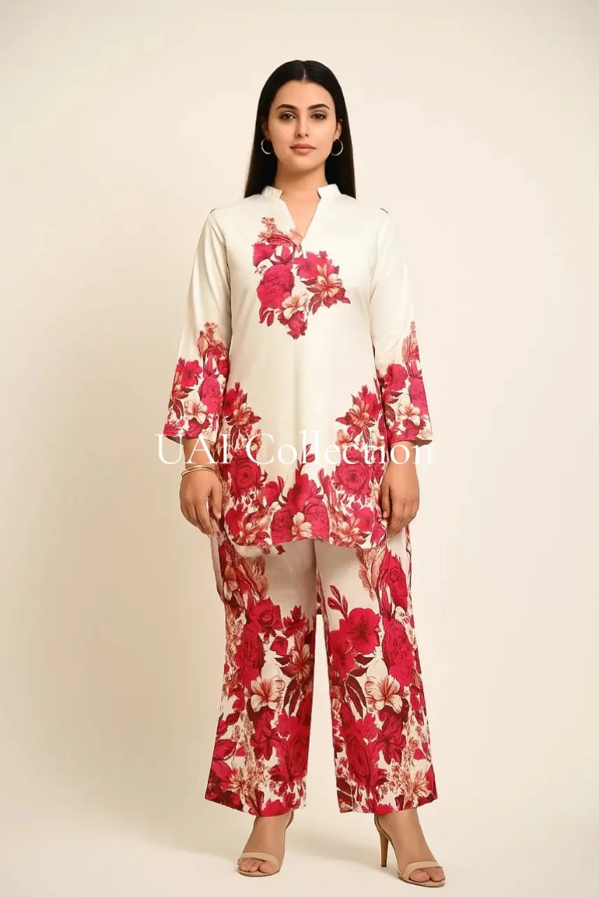 Elegant Trendy Co - Ord Sets (Swiss Silk) - Uai Collection