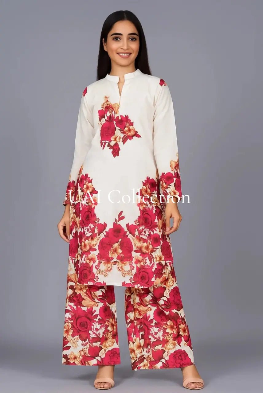 Elegant Trendy Co - Ord Sets (Swiss Silk) - Uai Collection