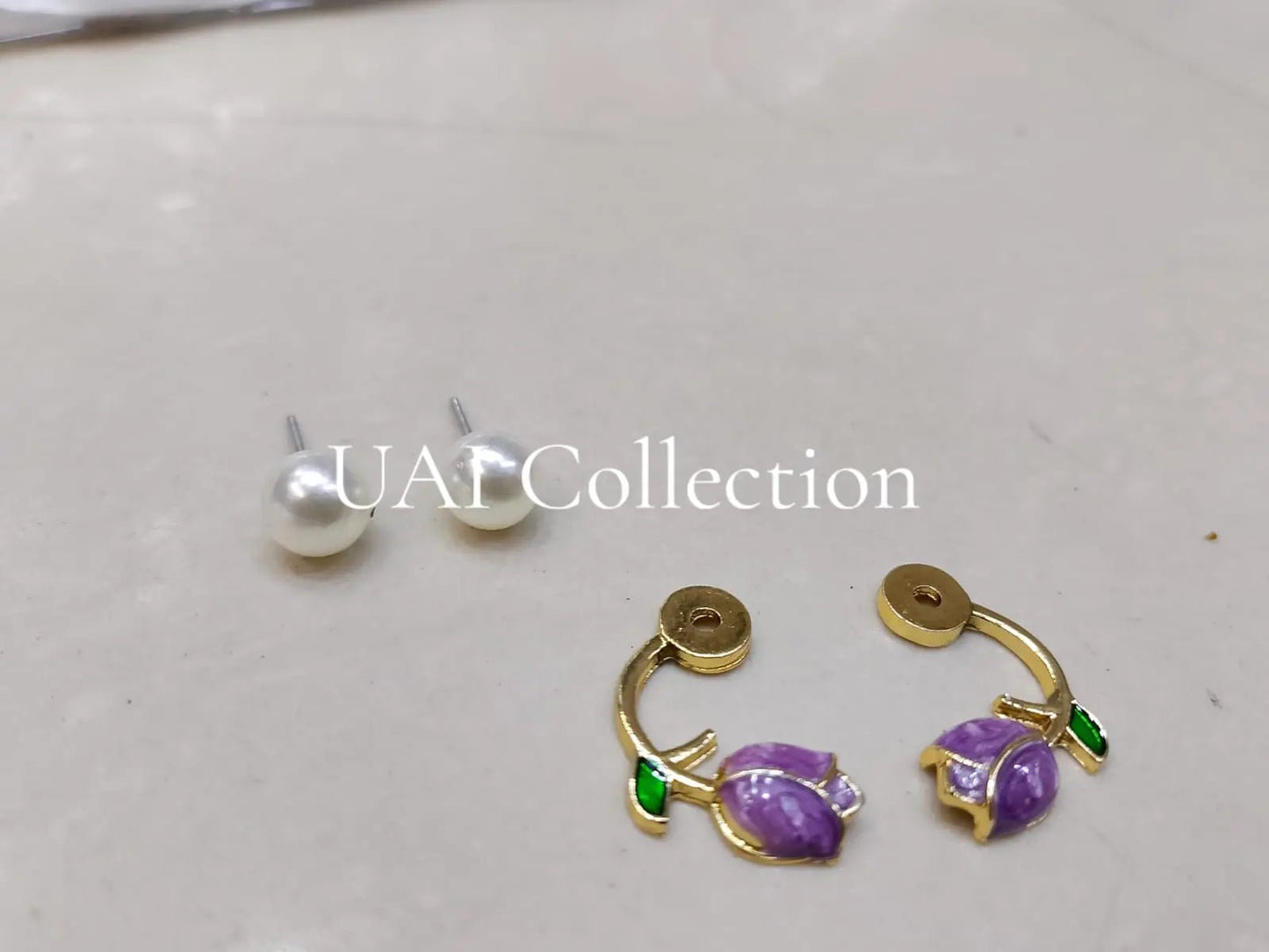 Flower Pearl Studs - Uai Collection