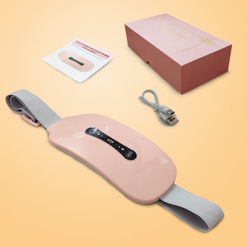 Heating Pad Period Menstrual Cramp Relieve Therapy Vibration Massager Heating Belt - Uai Collection