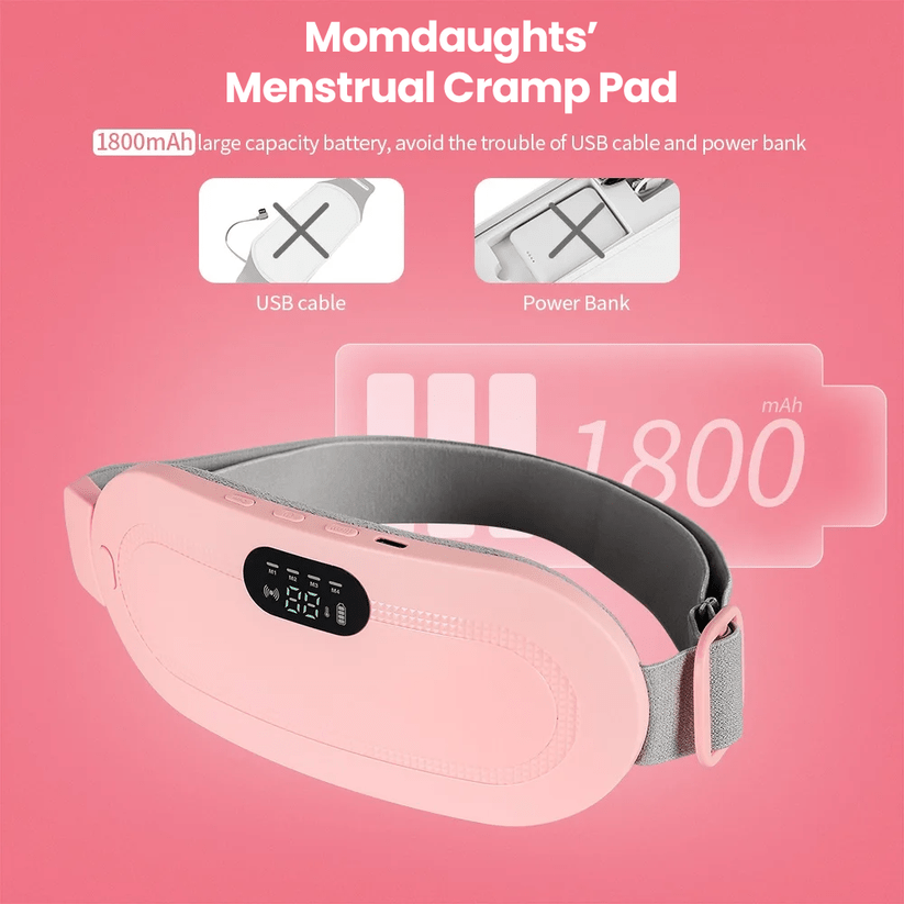 Heating Pad Period Menstrual Cramp Relieve Therapy Vibration Massager Heating Belt - Uai Collection