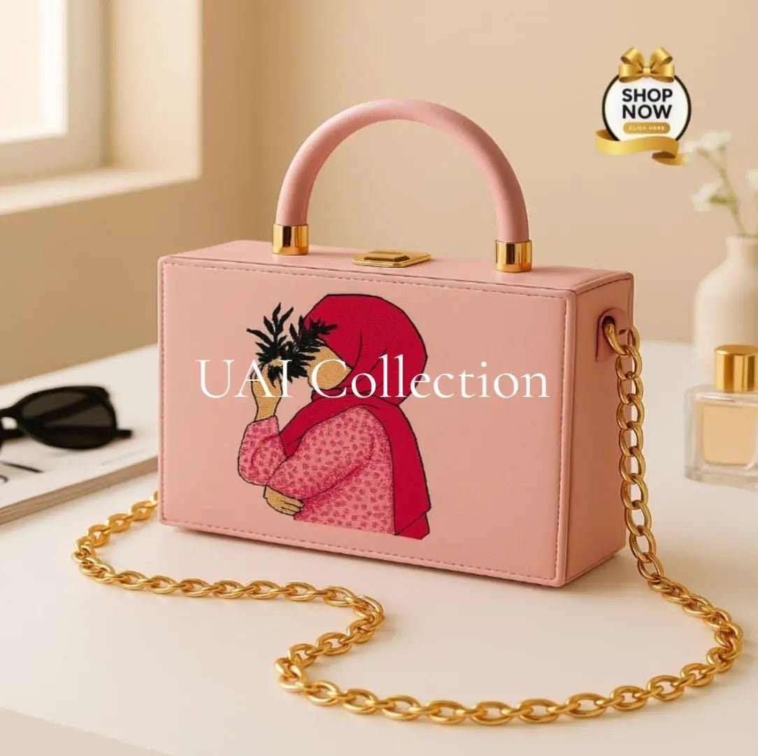 Hijab Unique Frame Cross Body Bag for Girls - Uai Collection