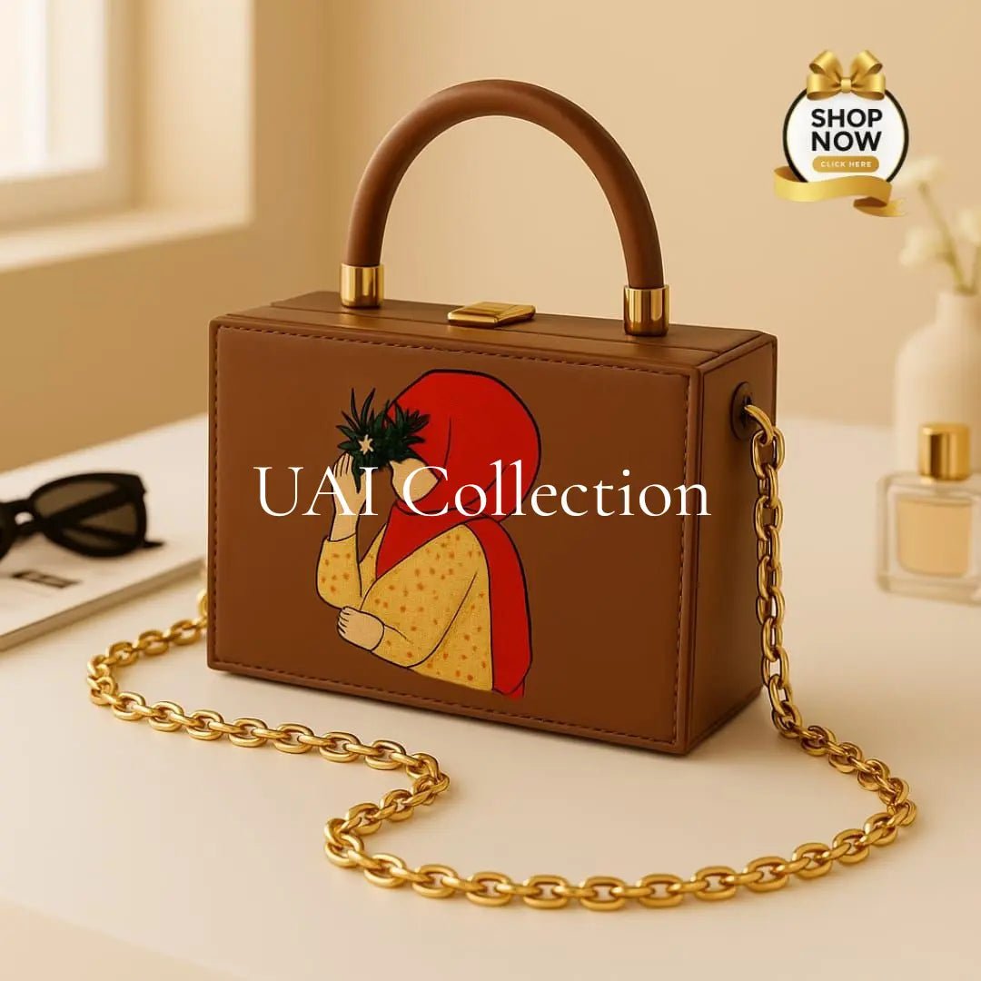 Hijab Unique Frame Cross Body Bag for Girls - Uai Collection