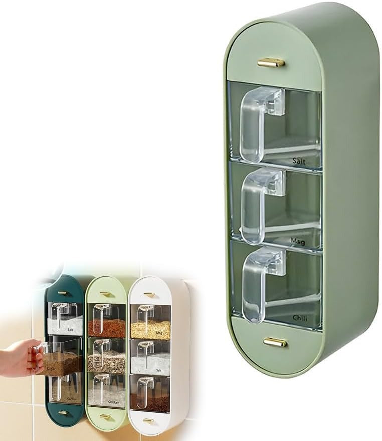 Wall Mounted Spice Box With Handle