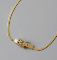 Stainless Steel Belt Buckle Jewelry Set