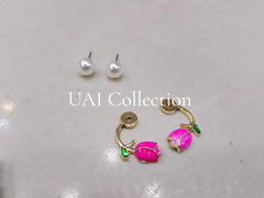 Flower Pearl Studs