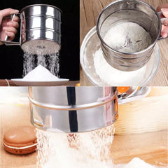 Durable Food Grade Rust Resistant Flour Strainer Sifter Multi Funational