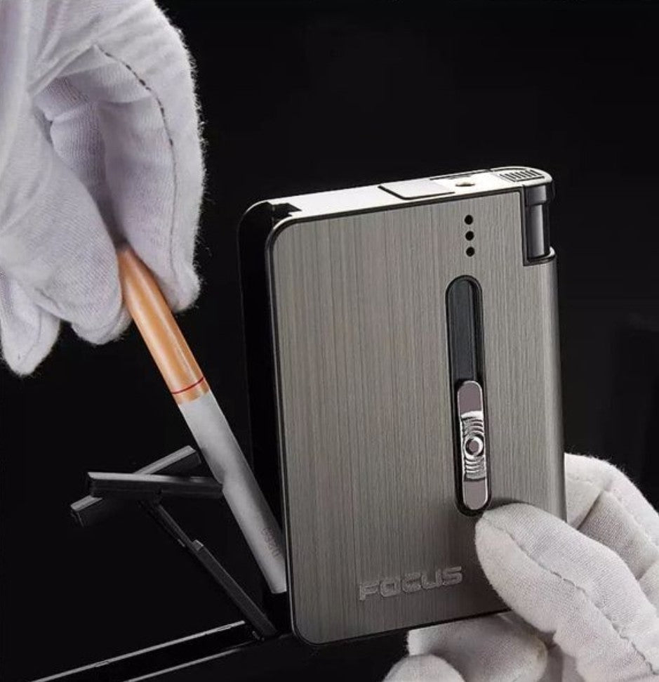 Focus Cigarettes Case With Lighter.