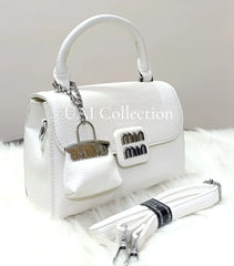 Stylish Hand Bag With Mini Bag Keychain