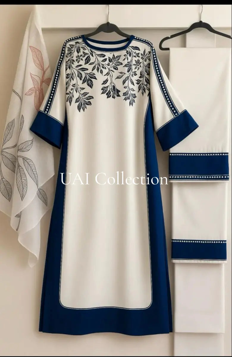 Lulusar most trending article 3 piece is now available in silk fabric