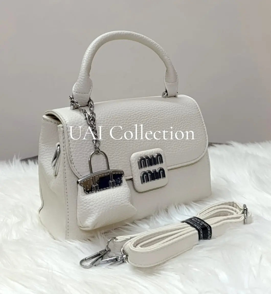 Stylish Hand Bag With Mini Bag Keychain