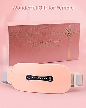 Heating Pad Period Menstrual Cramp Relieve Therapy Vibration Massager Heating Belt