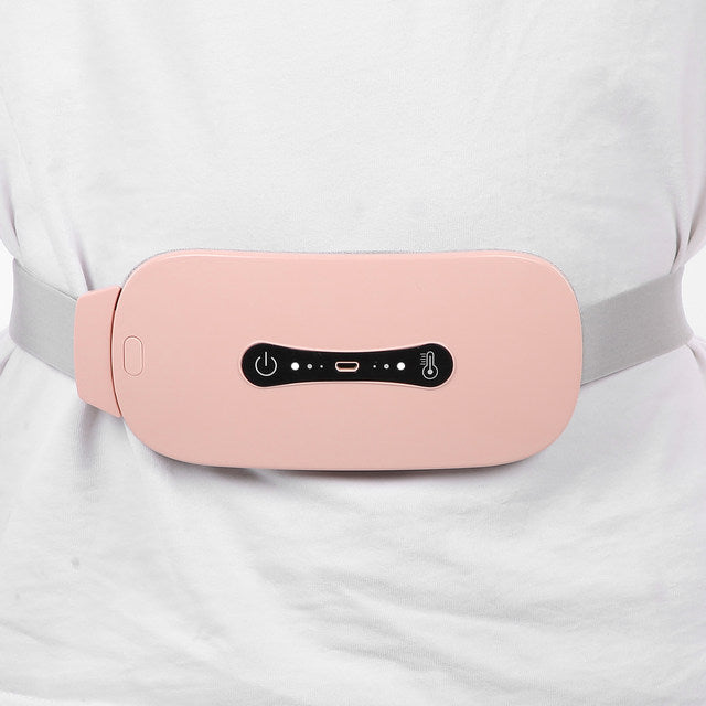 Heating Pad Period Menstrual Cramp Relieve Therapy Vibration Massager Heating Belt