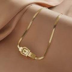 Stainless Steel Belt Buckle Jewelry Set