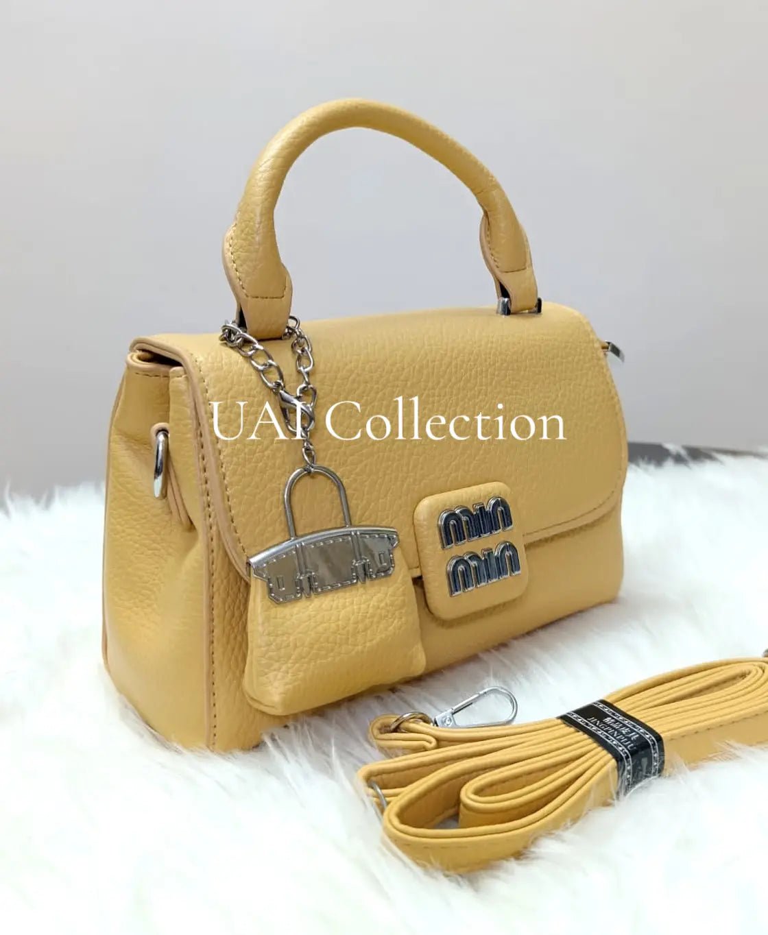 Stylish Hand Bag With Mini Bag Keychain - Uai Collection